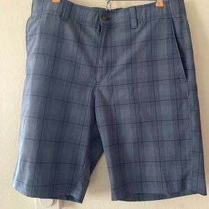 Callaway Blue Plaid Golf Shorts